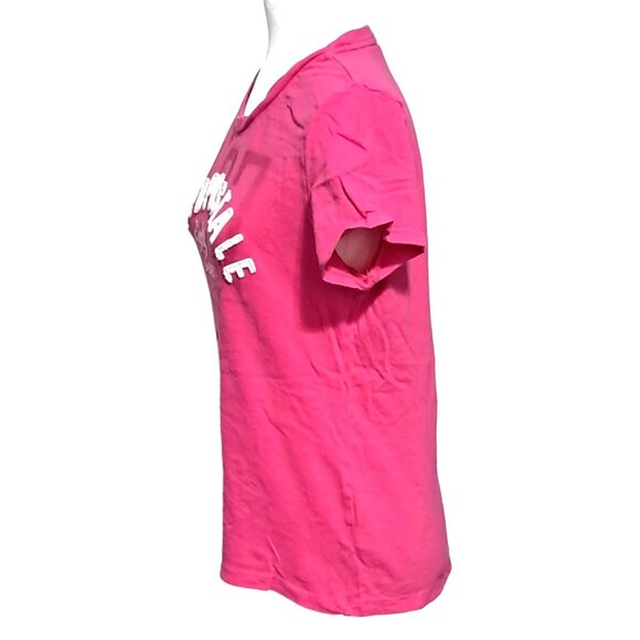 Aeropostale Womens Juniors T Shirt XL Spellout Pink Embroidered 100% Cotton - Picture 9 of 9